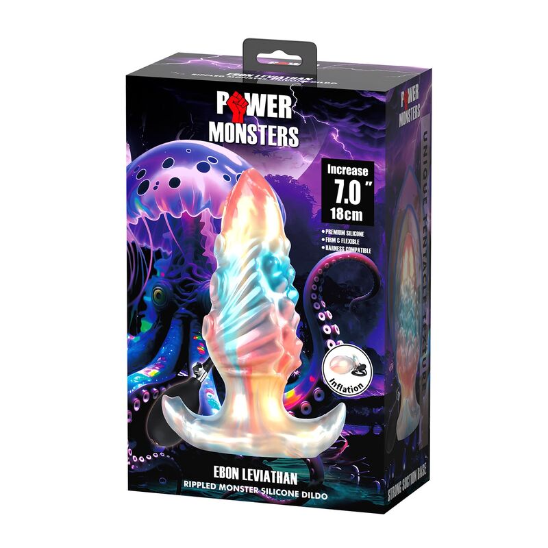 Plug anal insuflável Power Monsters Ebon Leviathan 18 cm