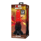 Gode fantasy Power Monsters Fire Dragon rouge noir 24,5 cm