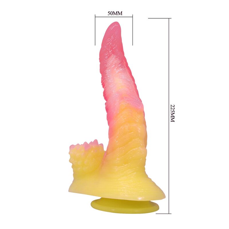 Gode fantasy Power Monsters Rippled Monster rose jaune 22,5 cm
