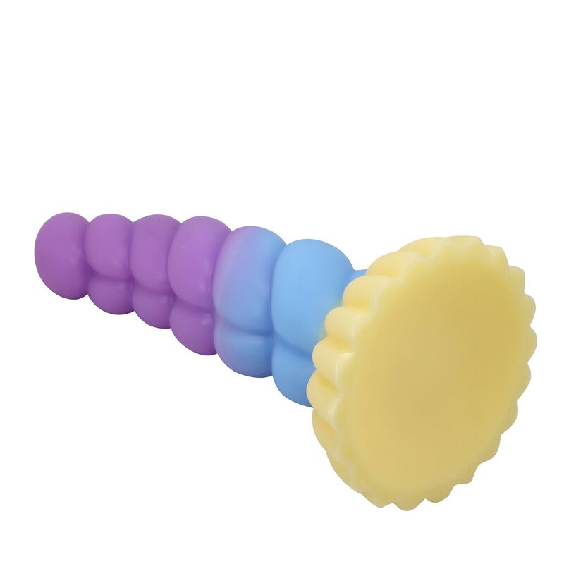 Dildo fantasy Power Monsters Unicorn tricolore 22 cm