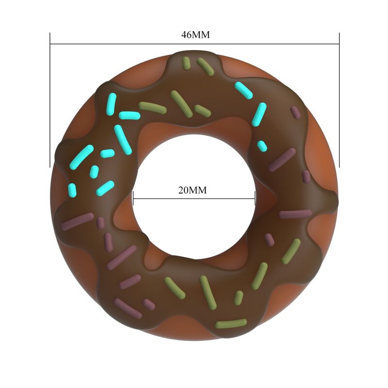 Dimensions du Super Donut marron : diamètre extérieur 46 mm et intérieur 20 mm