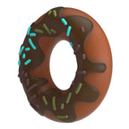 Anneau Pretty Love Super Donut marron vu de trois quarts