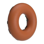Dos lisse de l'anneau pénien Super Donut marron en silicone