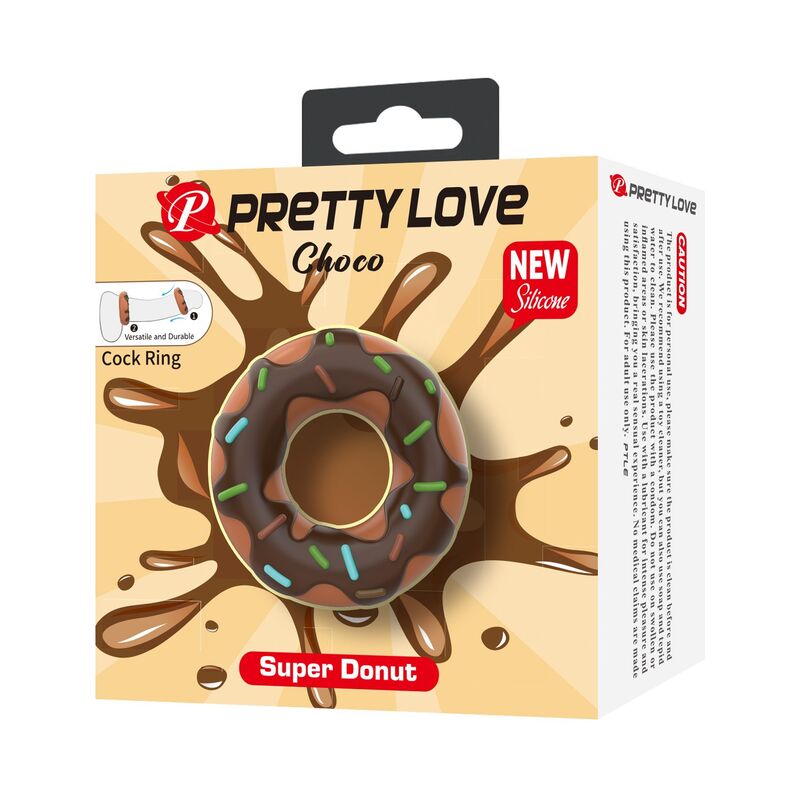 Emballage Pretty Love Choco Super Donut marron