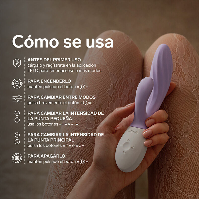 Vibromasseur Rabbit LELO Ina Twist Point G et Clitoris — détail texture surface 2