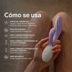 Vibromasseur Rabbit LELO Ina Twist Point G et Clitoris — détail texture surface 2