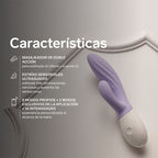 Vibromasseur Rabbit LELO Ina Twist Point G et Clitoris — vue de dos 2