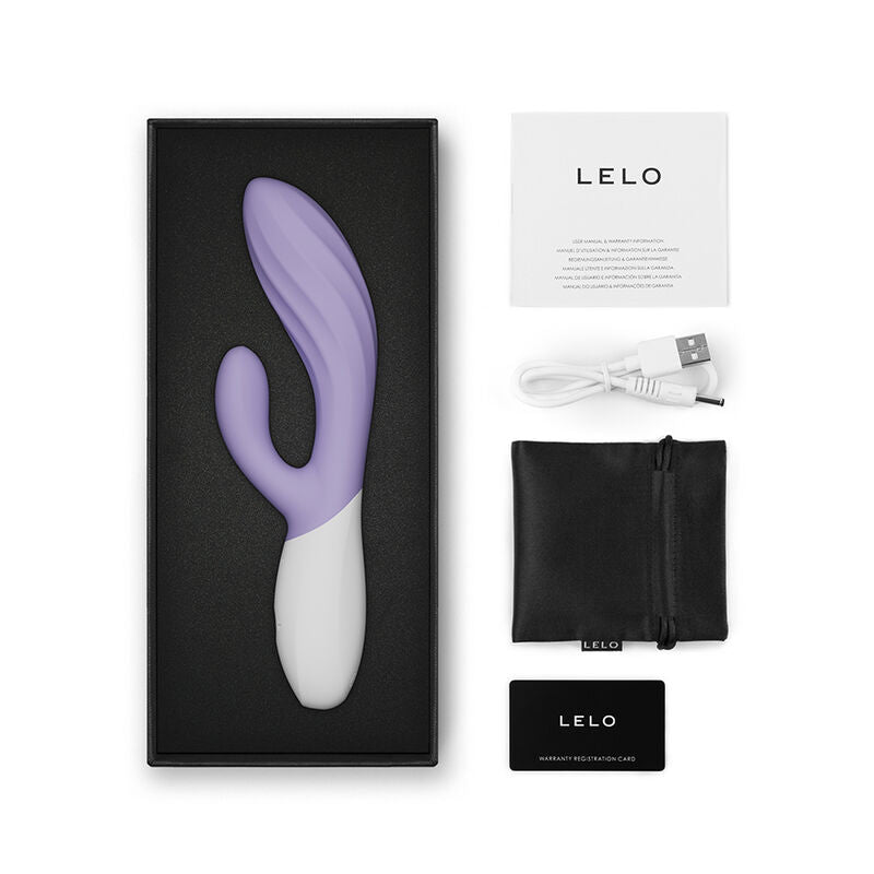 Vibromasseur Rabbit LELO Ina Twist Point G et Clitoris — vue trois quarts