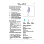 Vibromasseur Rabbit LELO Ina Twist Point G et Clitoris — vue rapprochée 2