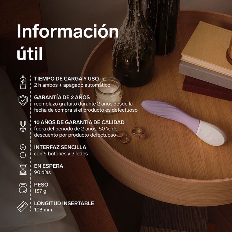 Lelo Mona Twist Vibromasseur Point G Silicone — vue de profil 2