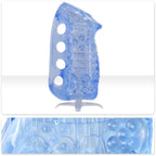 FleshSkins Grip Blue Ice avec vue de face et détail de la texture interne