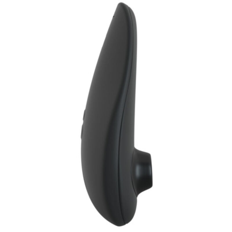 Vue du profil opposé du Womanizer Classic 2 Noir, avec son embout en silicone.