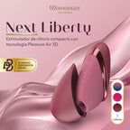 Présentation du Womanizer Next Liberty Bordeaux, de la technologie Pleasure Air et des trois coloris.