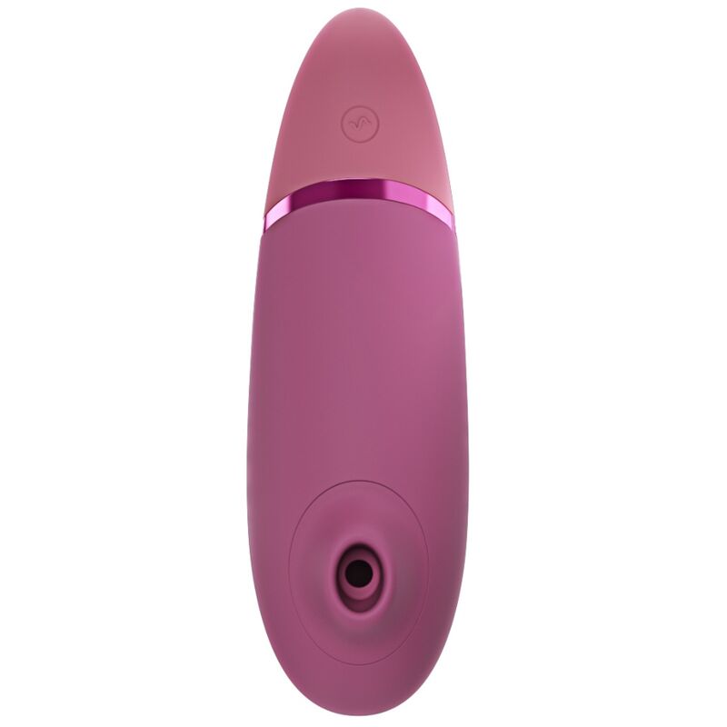 Vue de face du Womanizer Next Rose fondu, ouverture de stimulation clitoridienne visible.