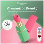 Présentation du Womanizer Beauty vert et rose, de la technologie Pleasure Air et des trois coloris.
