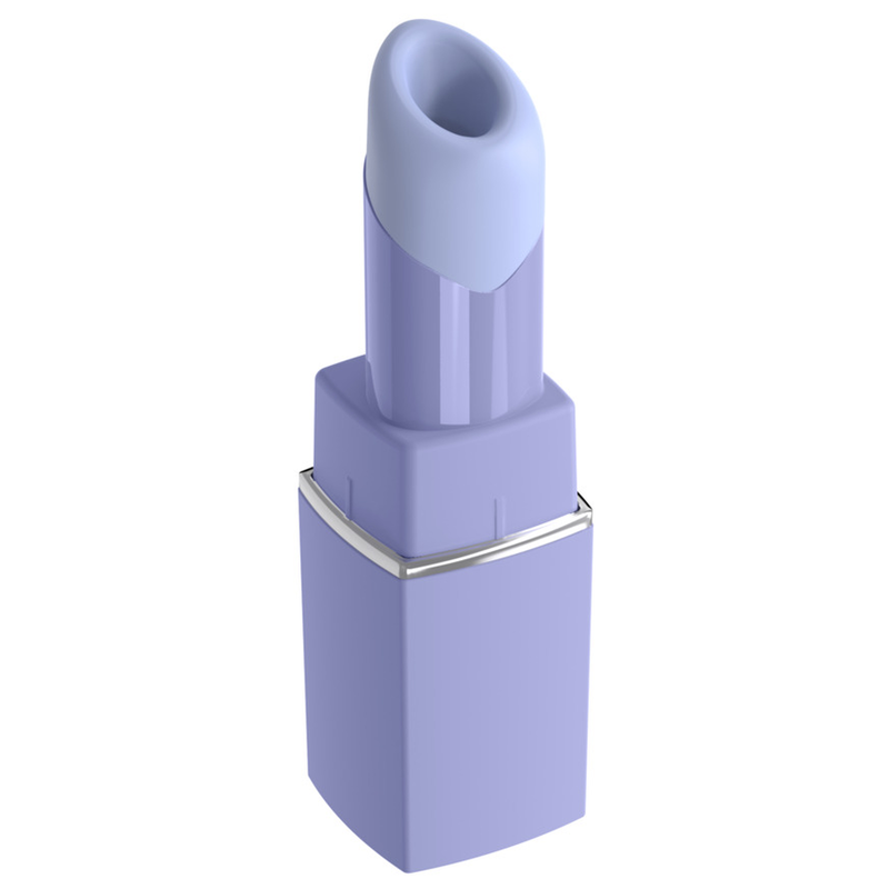 Womanizer Beauty lilas ouvert, embout de stimulation et liseré argenté visibles.