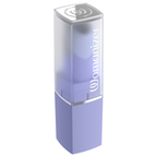 Womanizer Beauty lilas fermé, avec son capuchon transparent et son bouton supérieur.