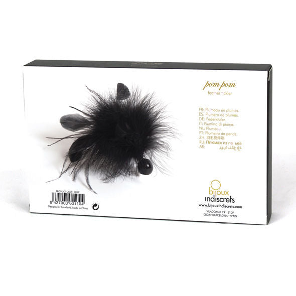 bijoux plume pom pom