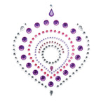 Cache-tétons bijoux corporels lilas et rose — vue principale
