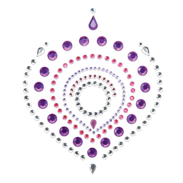 Cache-tétons bijoux corporels lilas et rose — vue principale