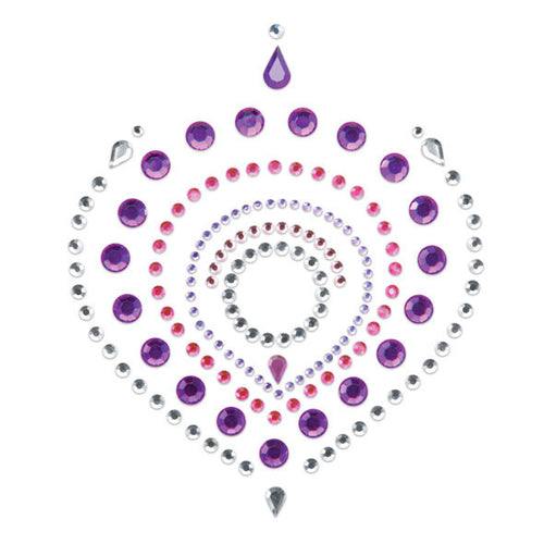 Cache-tétons bijoux corporels lilas et rose — vue principale