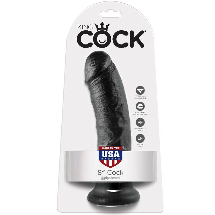 Gode réaliste noir format généreux à ventouse — détail produit