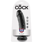 Gode réaliste noir format généreux à ventouse — détail produit