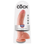 king cock 9 chair de gode avec boules 22 9 cm