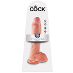 king cock 10 chair de gode avec boules 26 5 cm