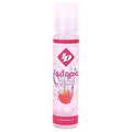 Flacon roll-on ID Frutopia rose de face, lubrifiant gourmand framboise base eau naturellement sucre, format voyage compatible preservatifs