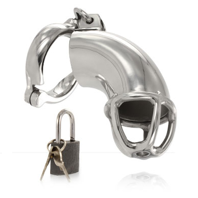 Anneau de chasteté en acier inoxydable avec cadenas — détail produit