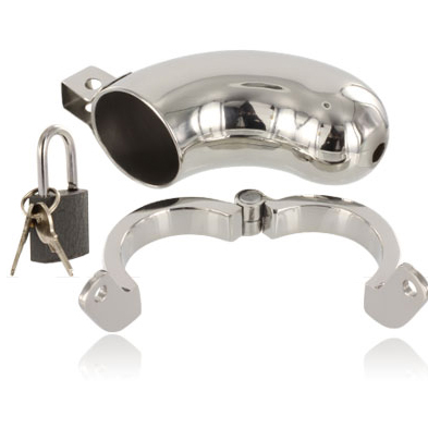 Anneau de chasteté en acier inoxydable avec cadenas — détail produit