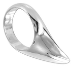 Cockring en acier forme goutte — vue principale
