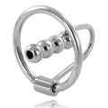 Anneau de gland en acier avec plug urétral — vue principale