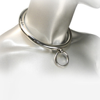 Collier bdsm avec anneau
