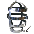Masque de soumission en acier avec collier — vue principale