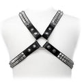 Harnais cuir clous pyramidaux BDSM — vue principale
