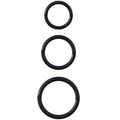 Set de 3 anneaux péniens en silicone extensible — vue principale