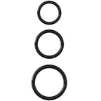 Set de 3 anneaux péniens en silicone extensible — vue principale