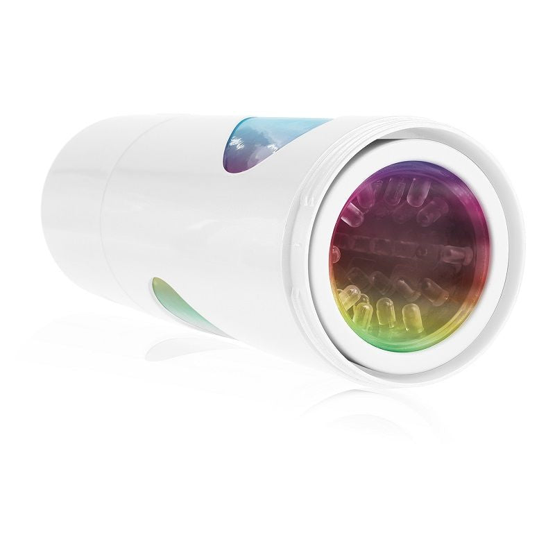 Masturbateur automatique rotatif vibrant rechargeable — vue de dos