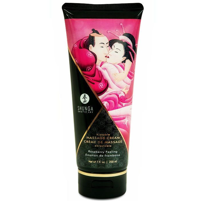 Crème de massage framboise Shunga 200 ml — vue principale