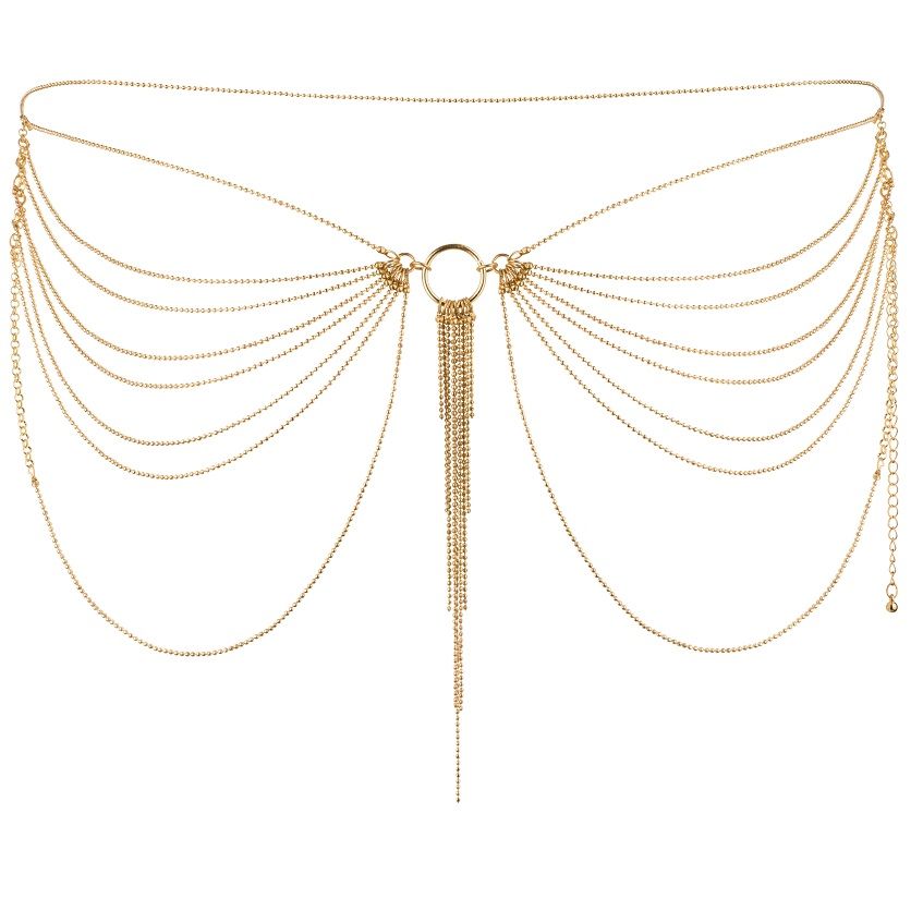 bijoux magnifique bijou chaine metal pour taille doree