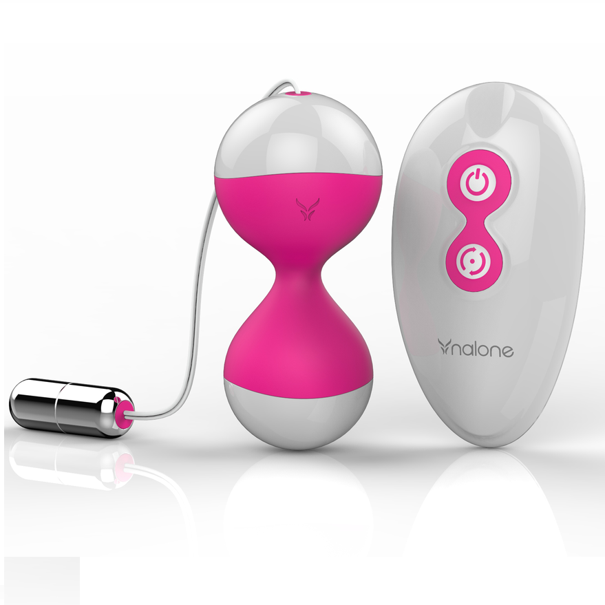 Boules de Geisha vibrantes avec télécommande — vue de dos