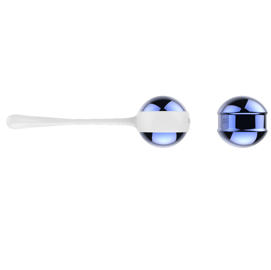 Boules de Geisha pour exercices du plancher pelvien — vue de dos