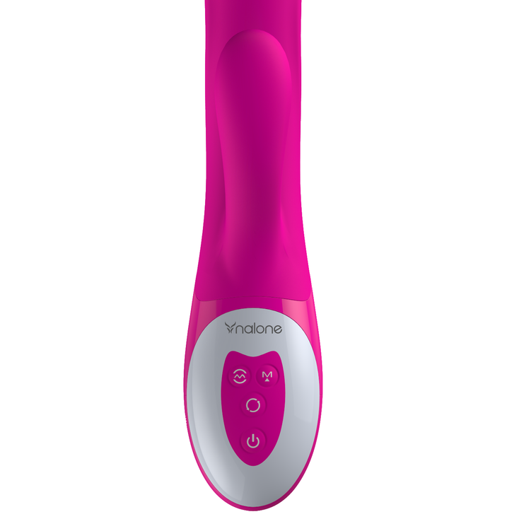Vibrateur double stimulateur Wave Nalone silicone — vue de profil