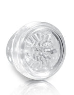 Insert texturé transparent du Mega Bator Mouth vu de dessus en angle, nervures internes en pointes visibles.