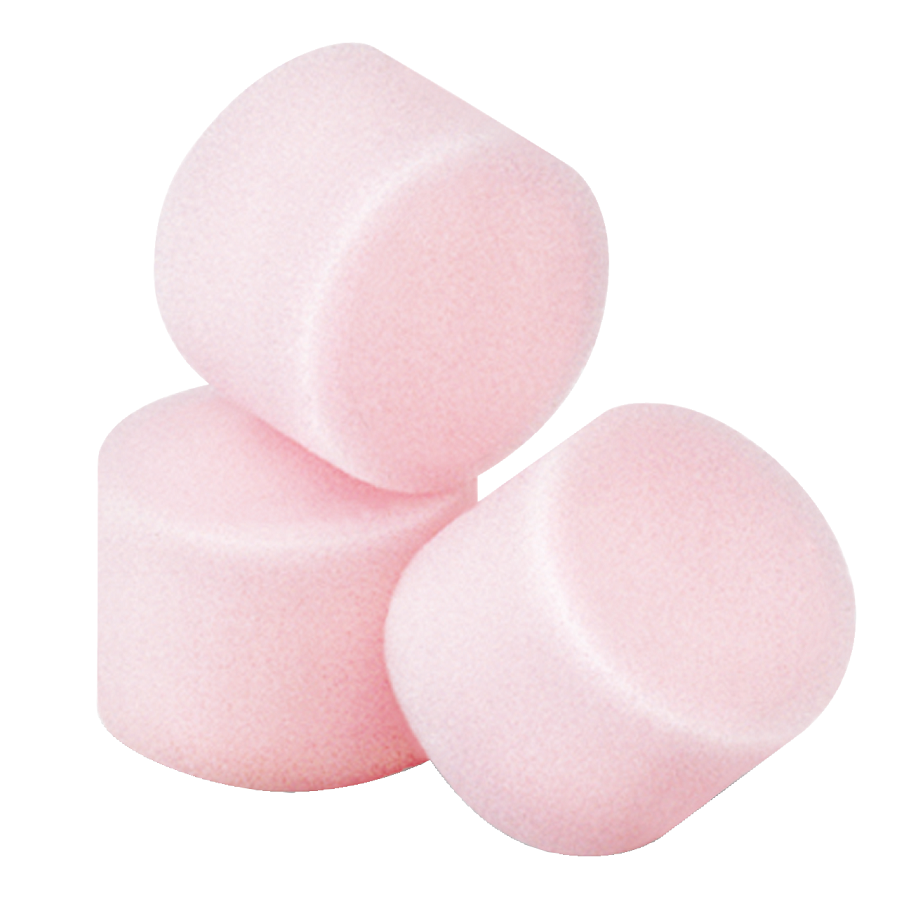 Tampons souples en mousse format professionnel — vue de profil