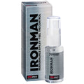 Boite et flacon spray Ironman Performance Spray retardant pour homme 30 ml Joydivision, design gris metallise, spray a usage externe pour prolonger les rapports