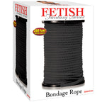 Corde de bondage shibari noire douce — détail produit