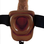 Gode ceinture creux avec harnais élastique — détail texture surface